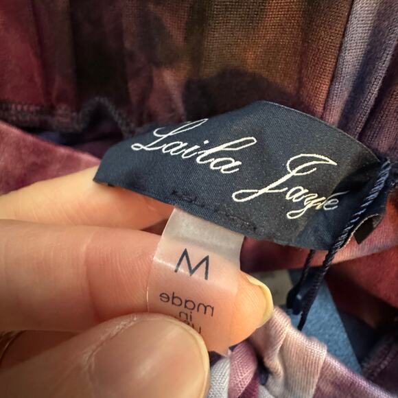 Laila Jayde Tie Dye Joggers Multicolor Soft Stretch NWT Women’s Medium - Picture 10 of 10